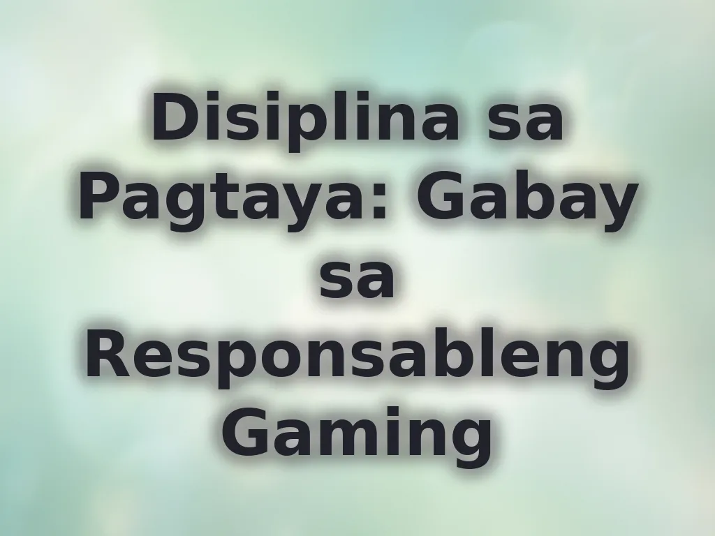 Responsableng gaming