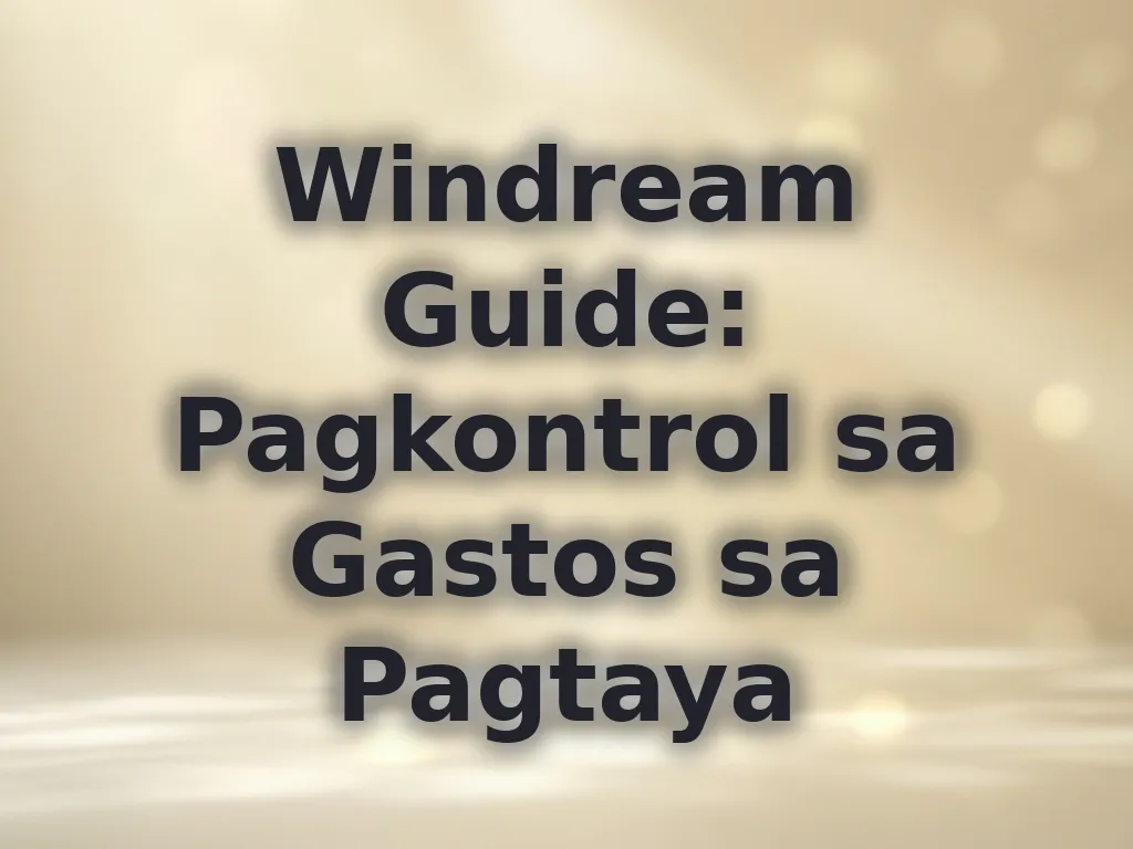 Gabay sa budget ng pagtaya