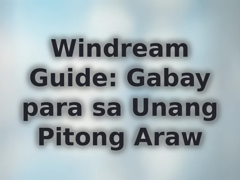 Gabay para sa baguhan